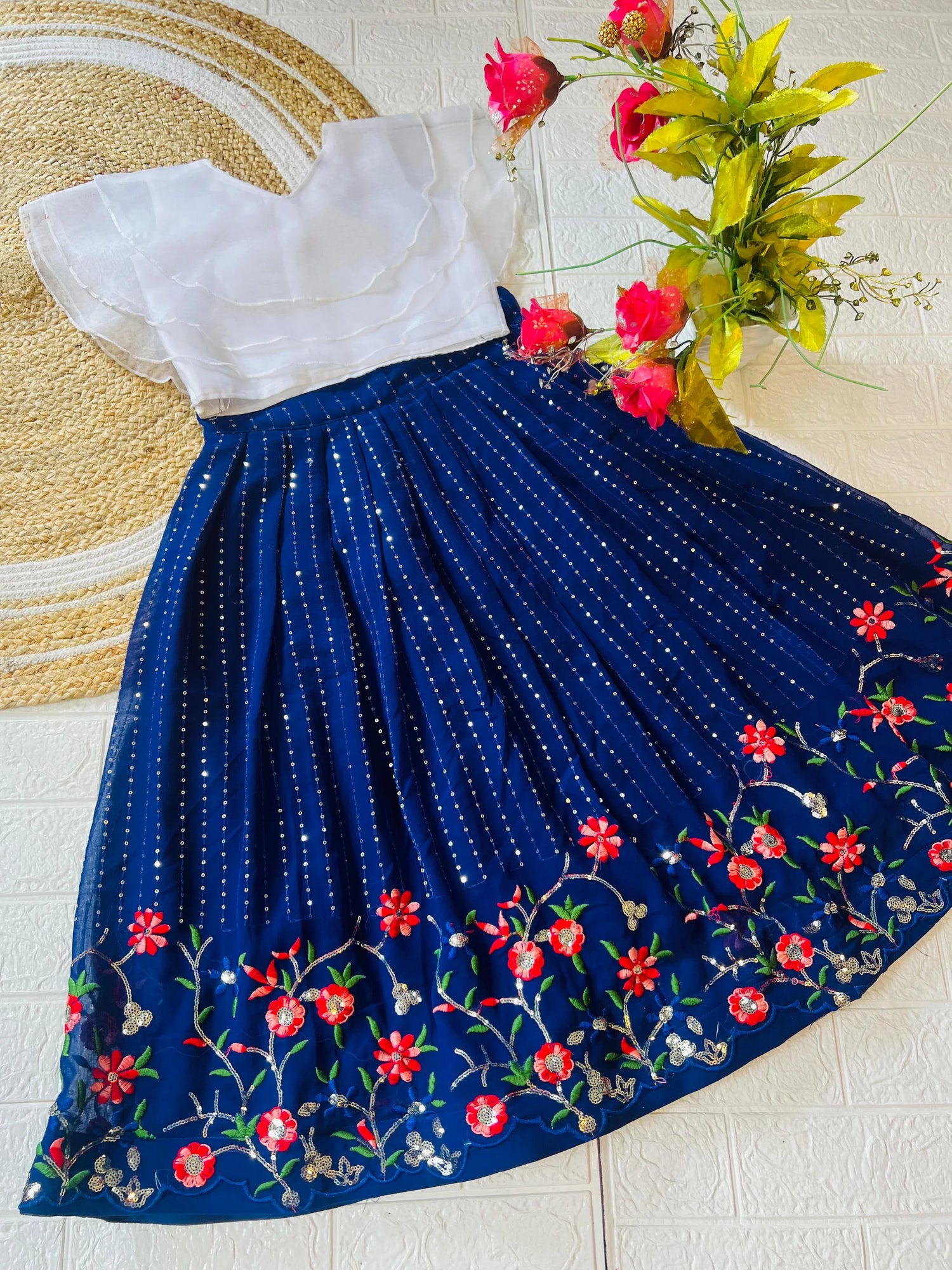 Beautiful Designer Soft Georgette Kid&