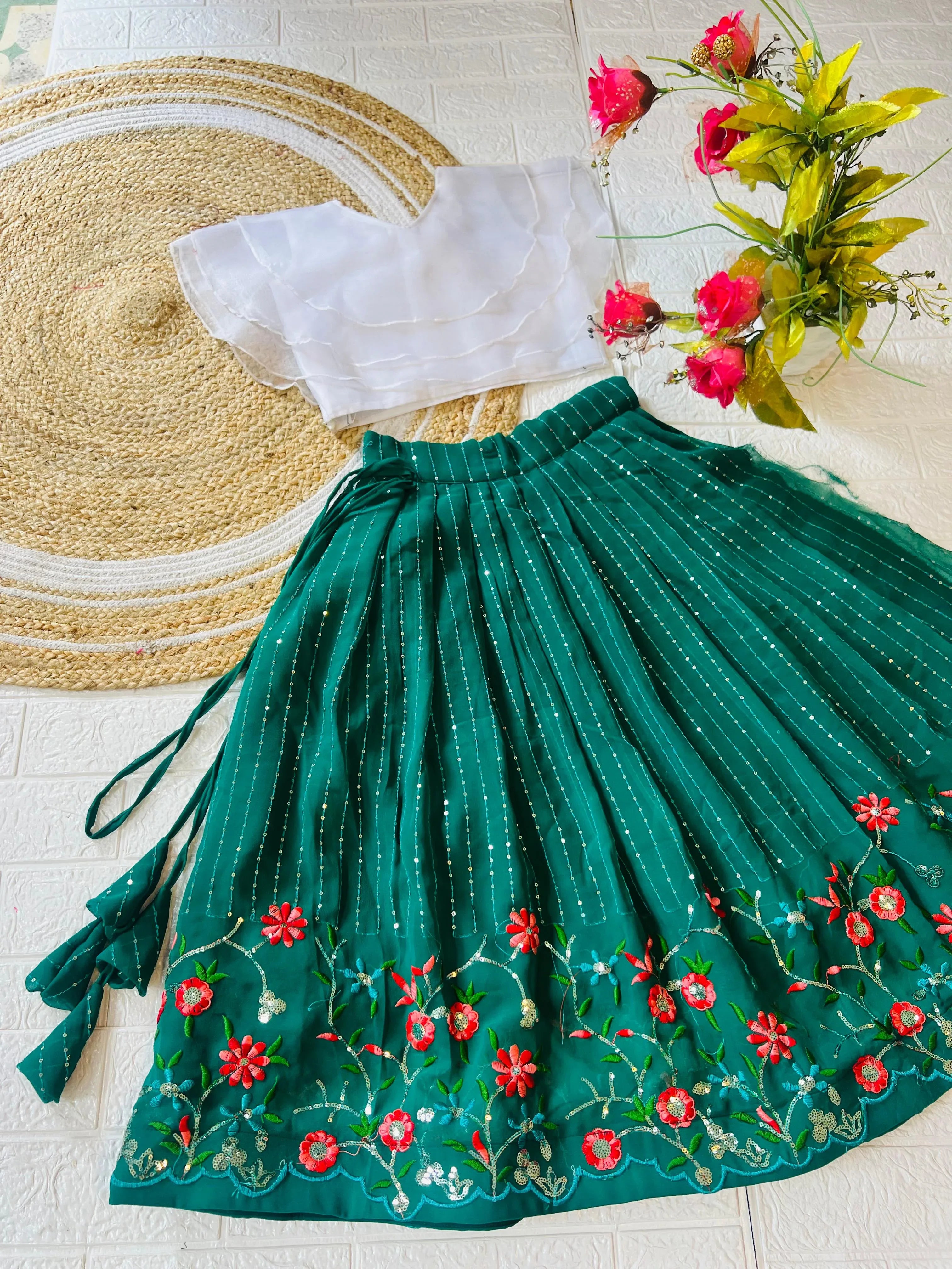 Beautiful Designer Soft Georgette Kid&