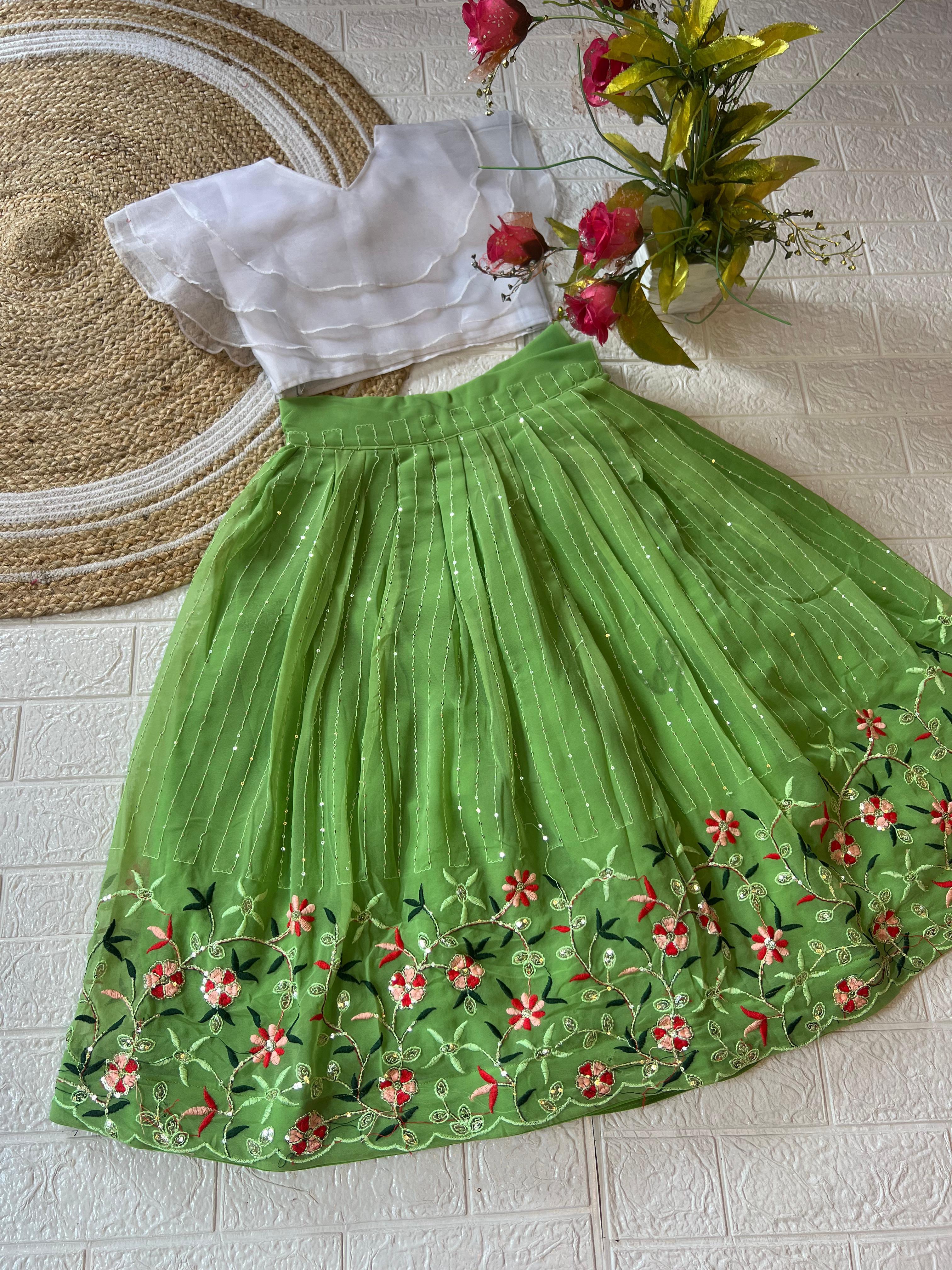 Beautiful Designer Soft Georgette Kid&