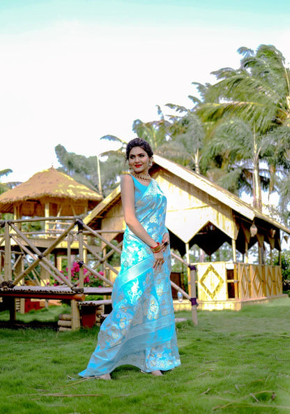 Beautiful Designer Soft Pure Jamdani Cotton Saree