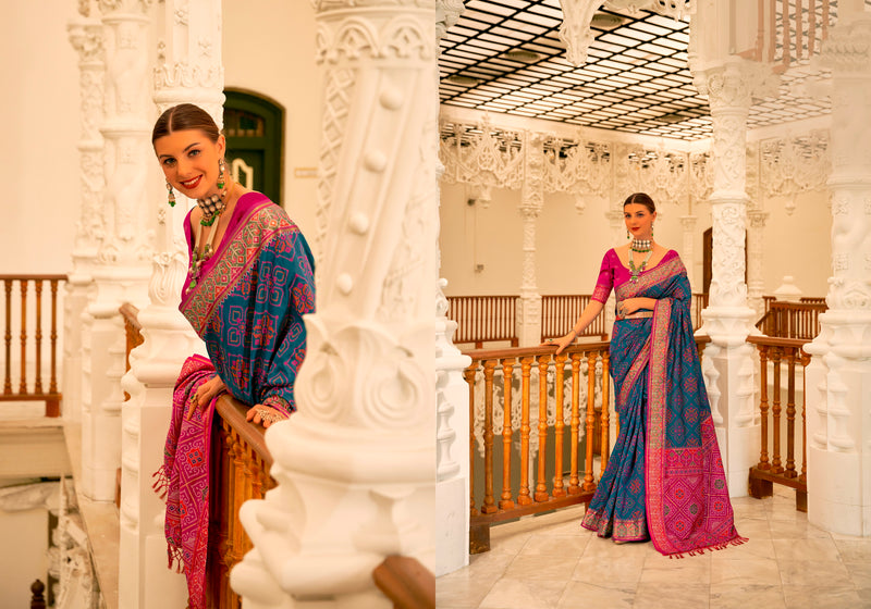 Beautiful Designer Traditional Wear Pure Patola Banarasi Silk Saree