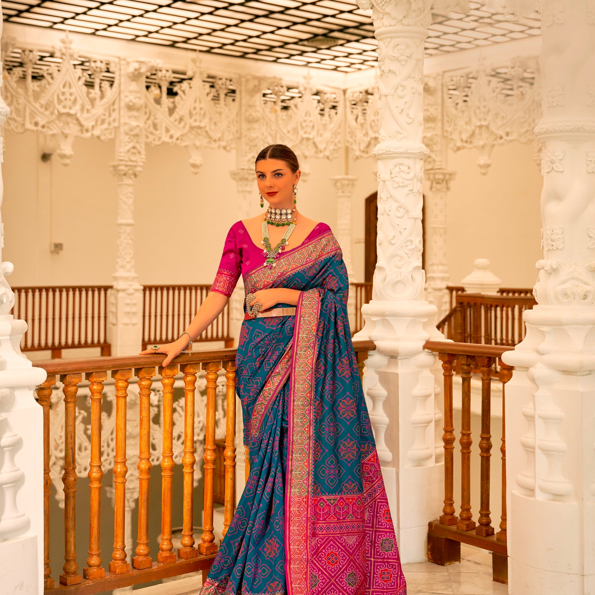 Beautiful Designer Traditional Wear Pure Patola Banarasi Silk Saree