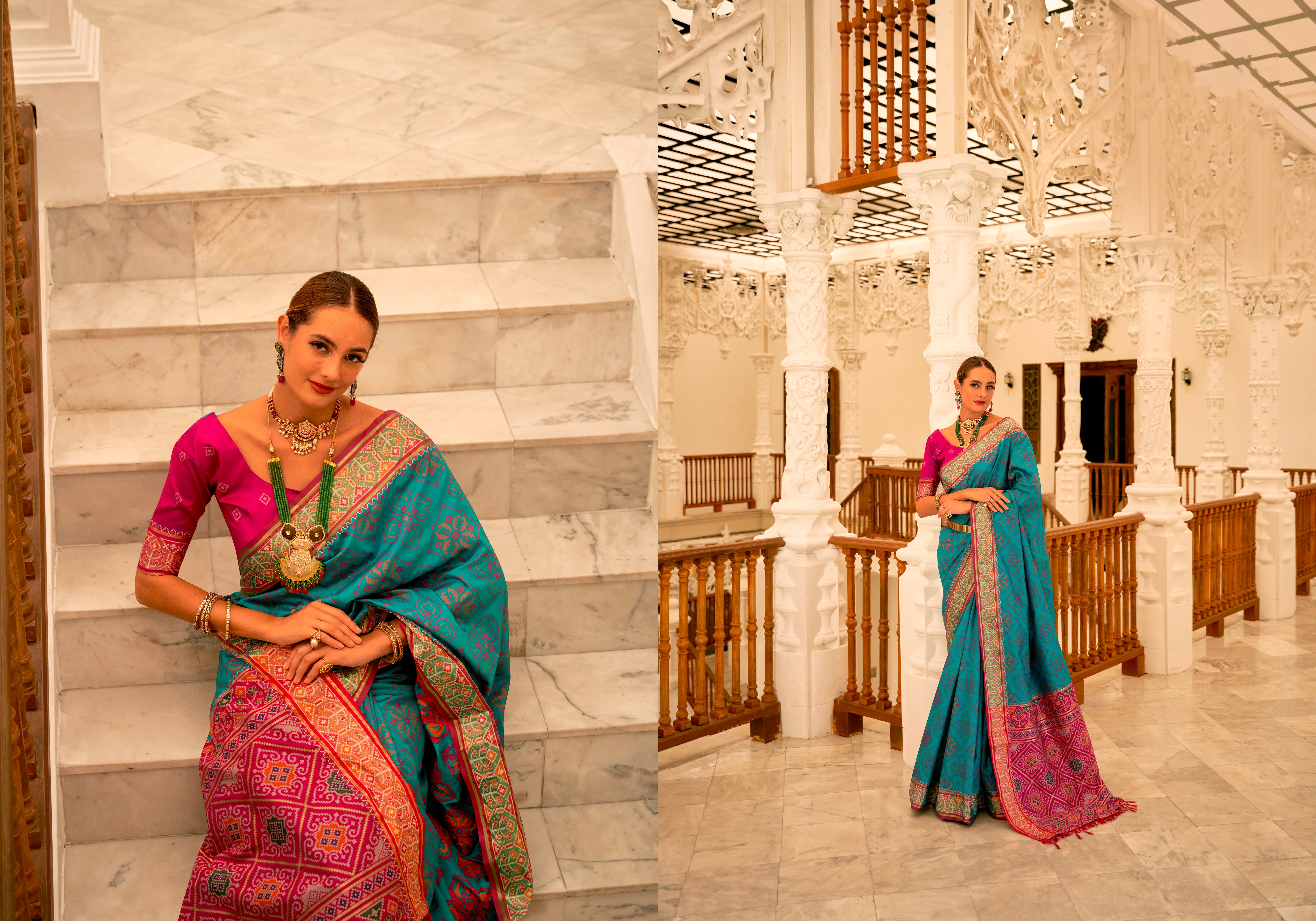 Beautiful Designer Traditional Wear Pure Patola Banarasi Silk Saree