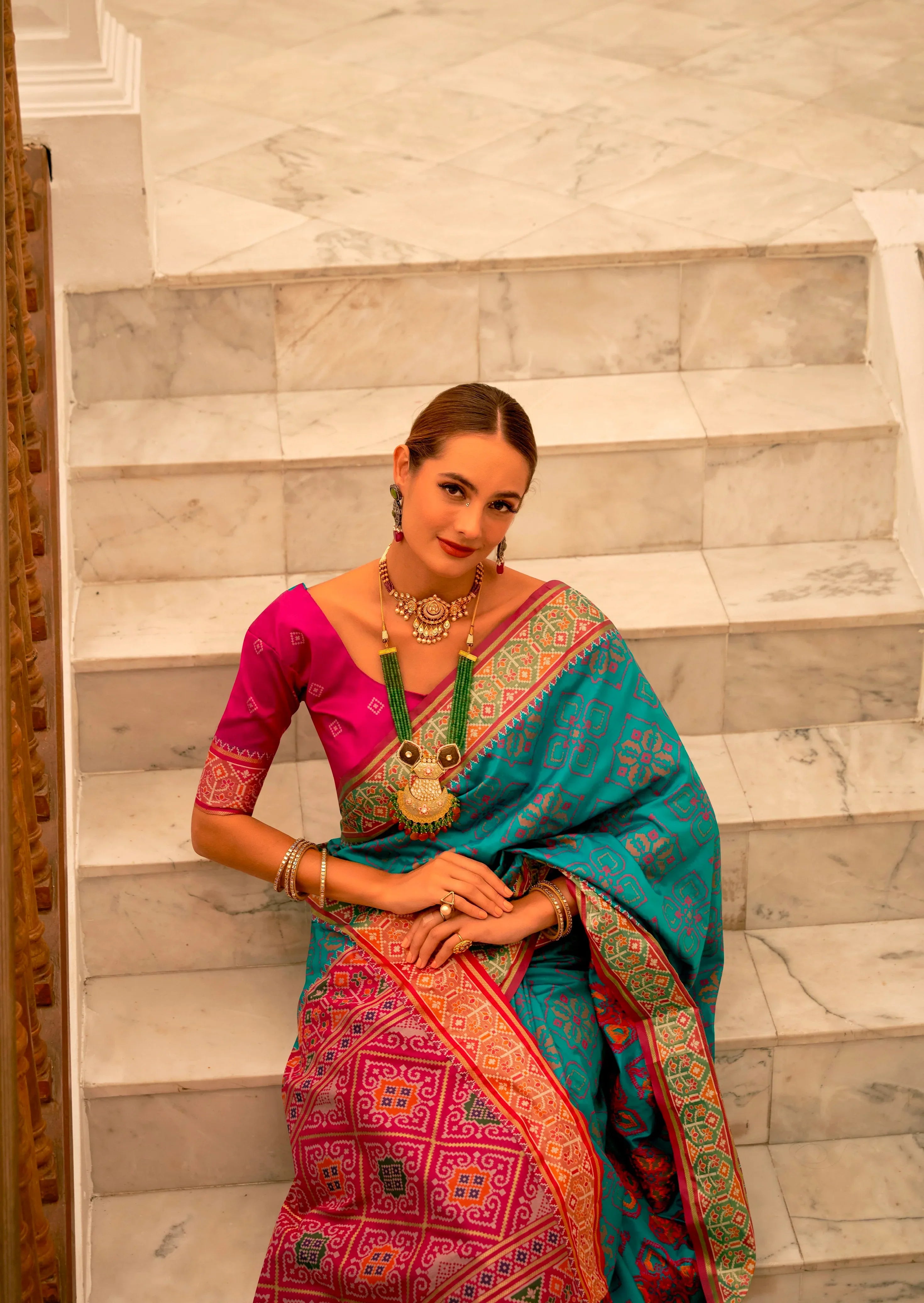 Beautiful Designer Traditional Wear Pure Patola Banarasi Silk Saree