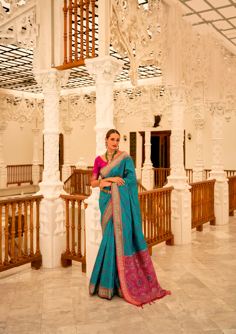 Beautiful Designer Traditional Wear Pure Patola Banarasi Silk Saree