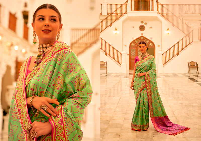 Beautiful Designer Traditional Wear Pure Patola Banarasi Silk Saree