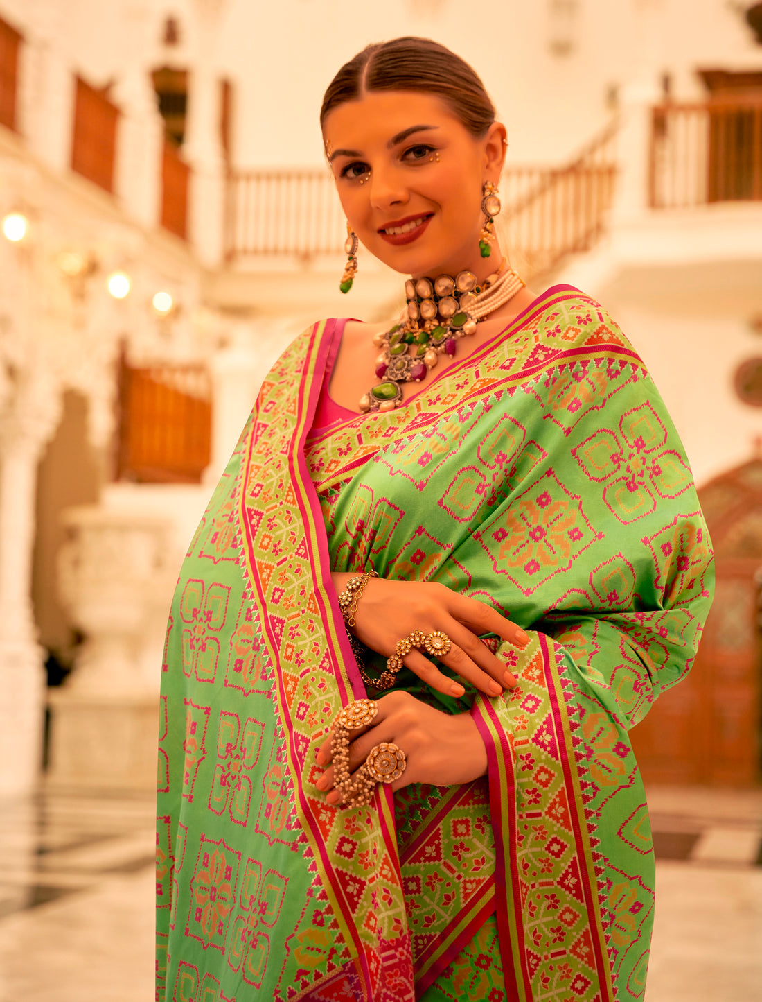 Beautiful Designer Traditional Wear Pure Patola Banarasi Silk Saree