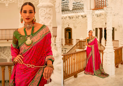 Beautiful Designer Traditional Wear Pure Patola Banarasi Silk Saree