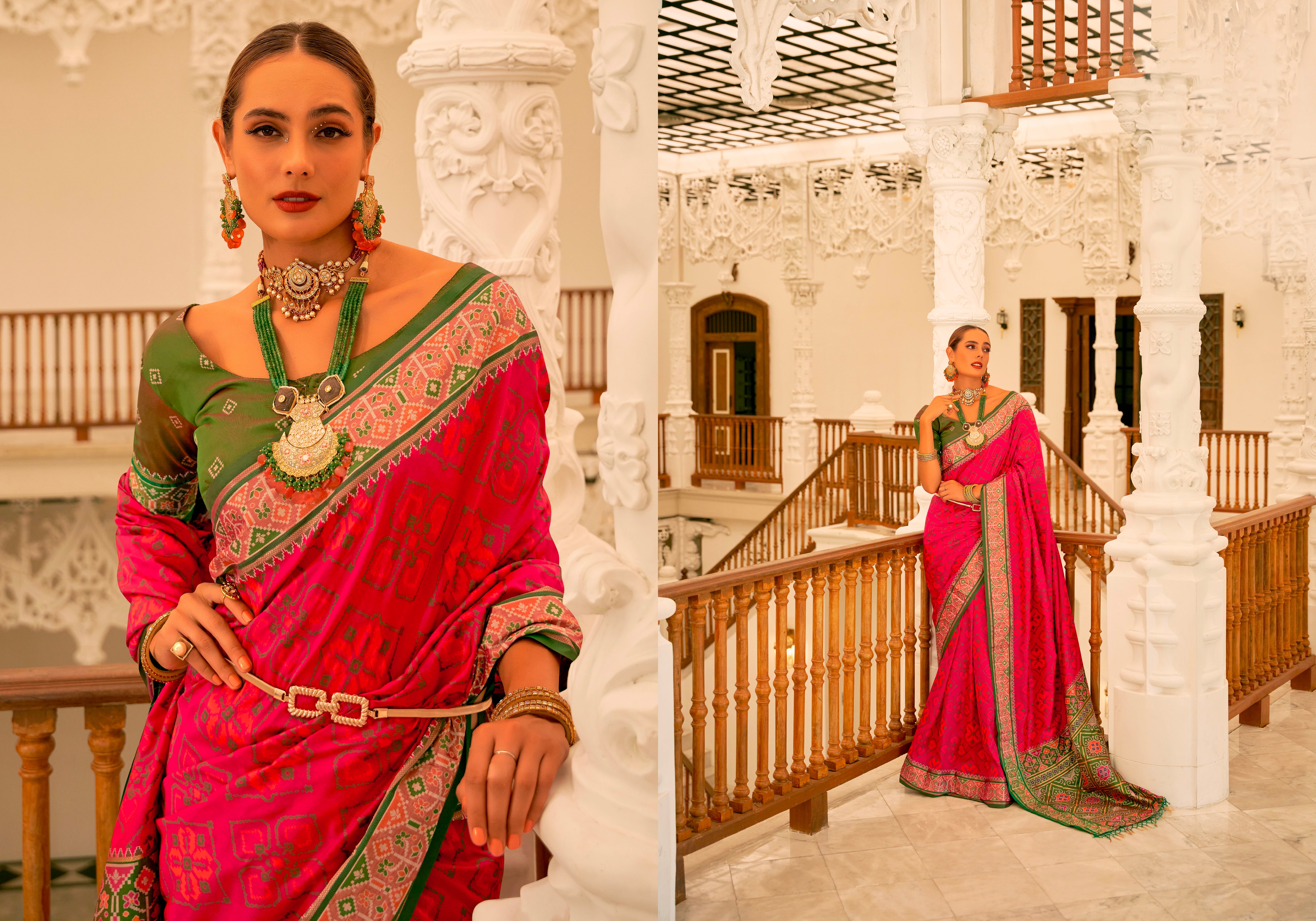 Beautiful Designer Traditional Wear Pure Patola Banarasi Silk Saree