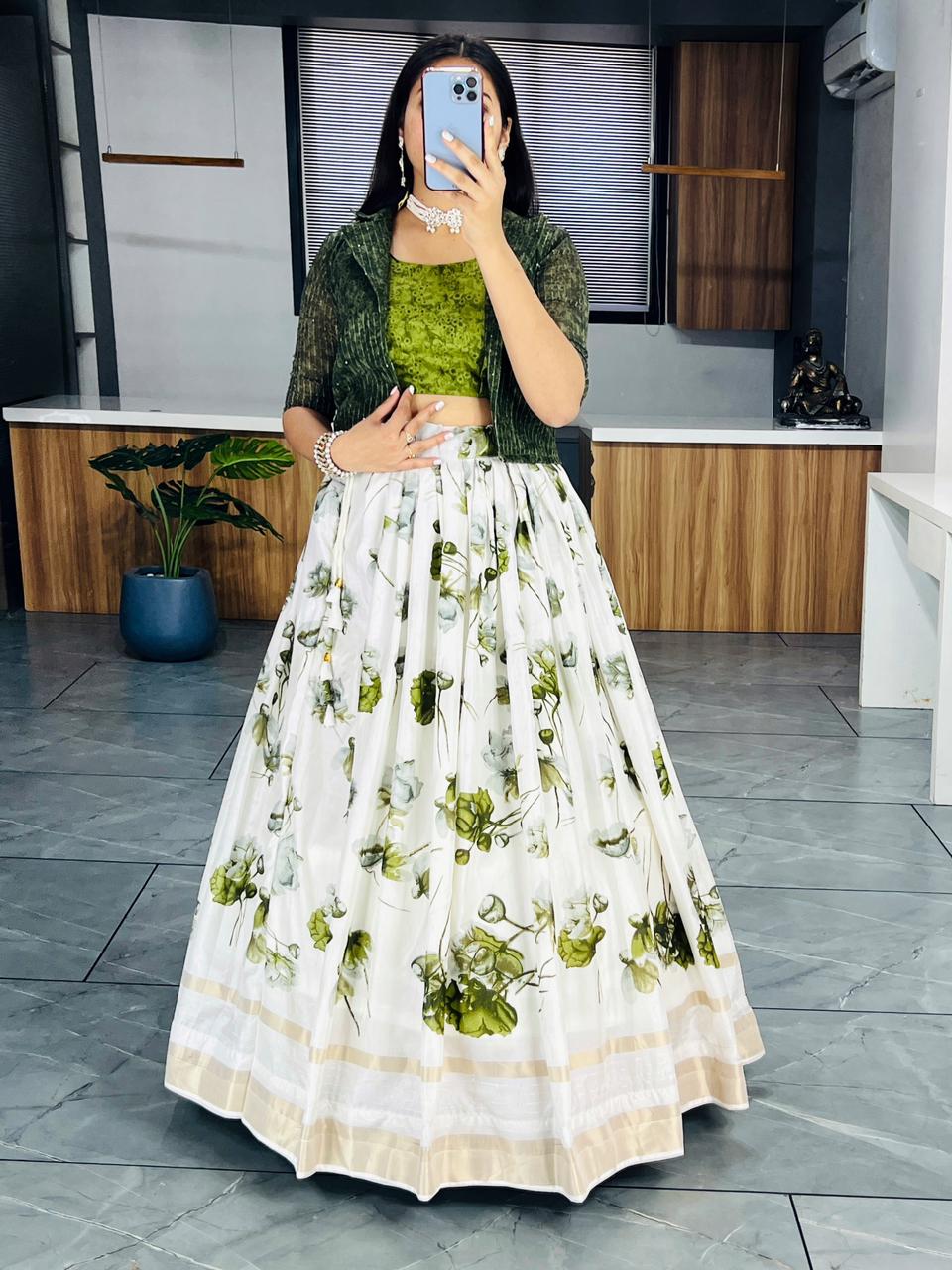 Beautiful Designer Party Wear Soft Silk Floral Print Anarkali Gown