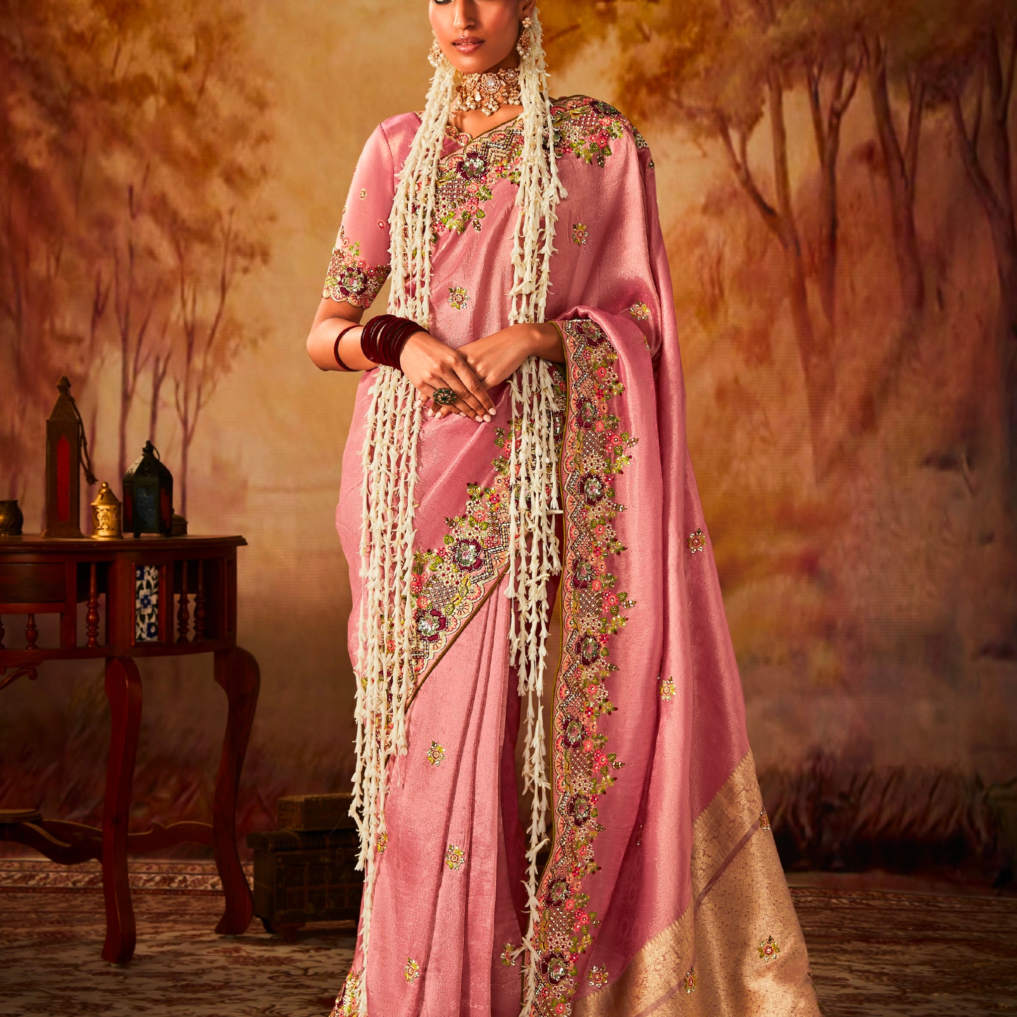 Beautiful Designer Occasion Wear Pure Banarasi Kanjivaram Saree