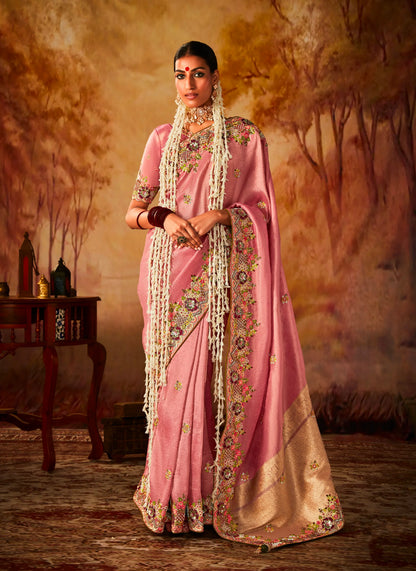 Beautiful Designer Occasion Wear Pure Banarasi Kanjivaram Saree