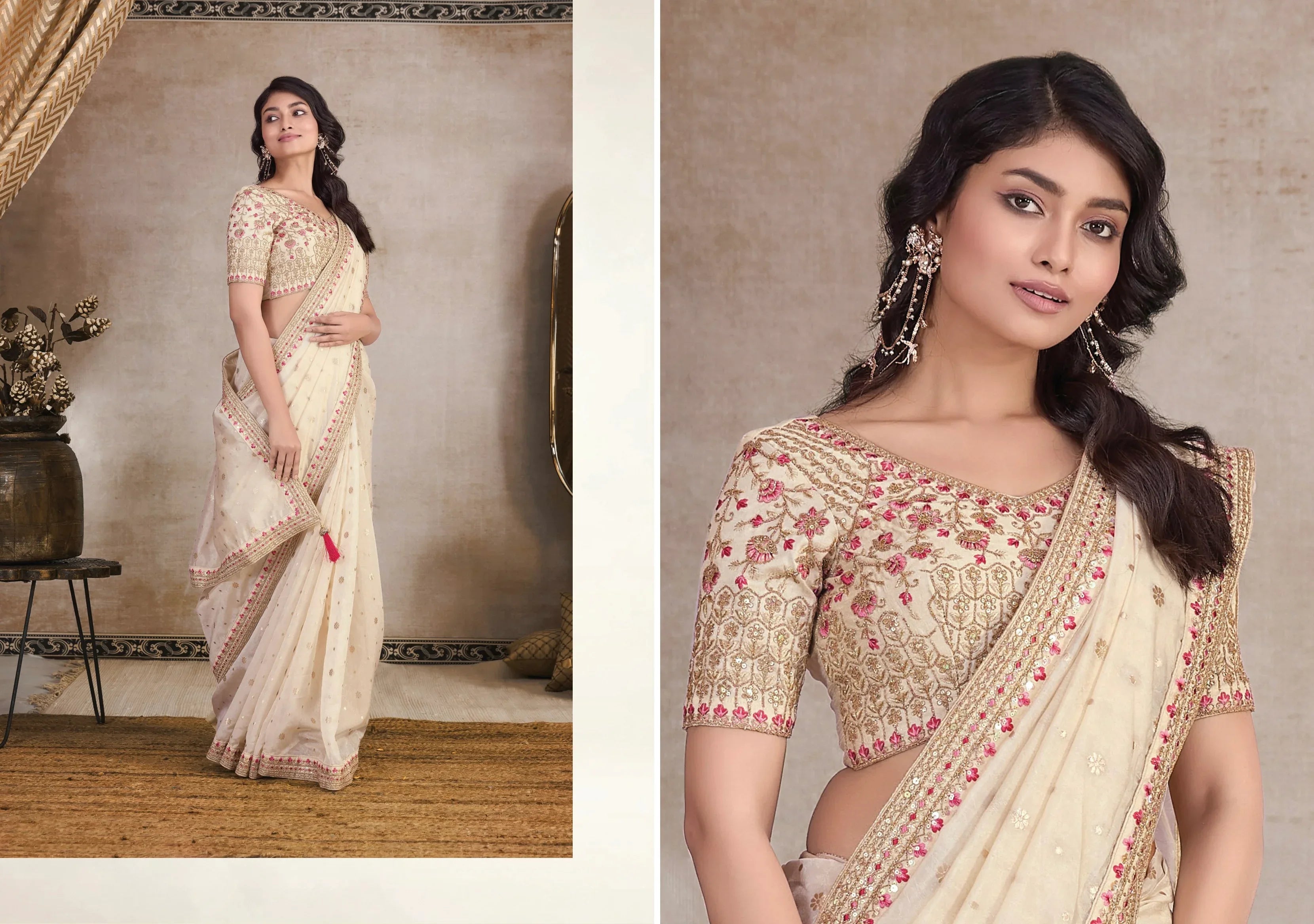 Beautiful Designer Occasion Wear Pure Organza Saree