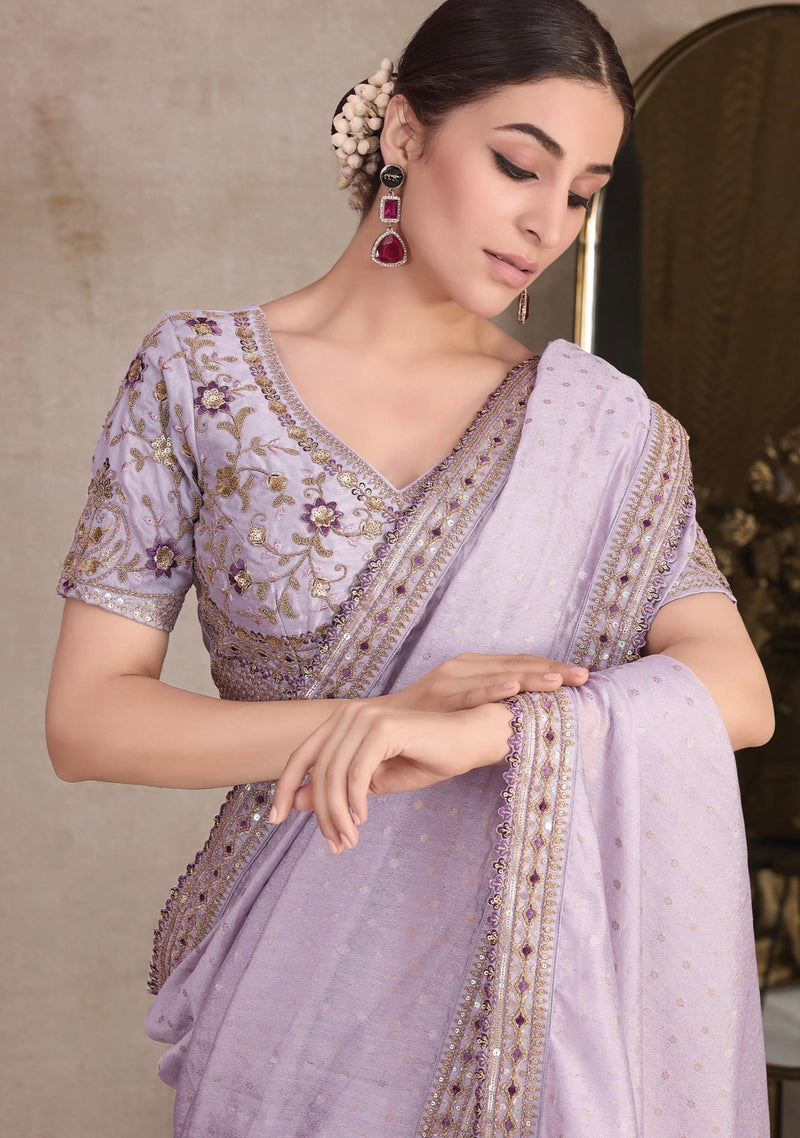 Beautiful Designer Occasion Wear Pure Organza Saree