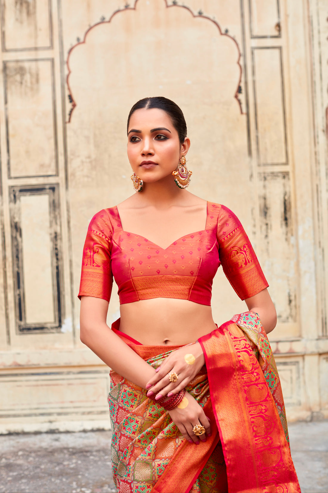 Beautiful Designer Occasion Wear Pure Pattu Silk With Full Zari Weaving Saree