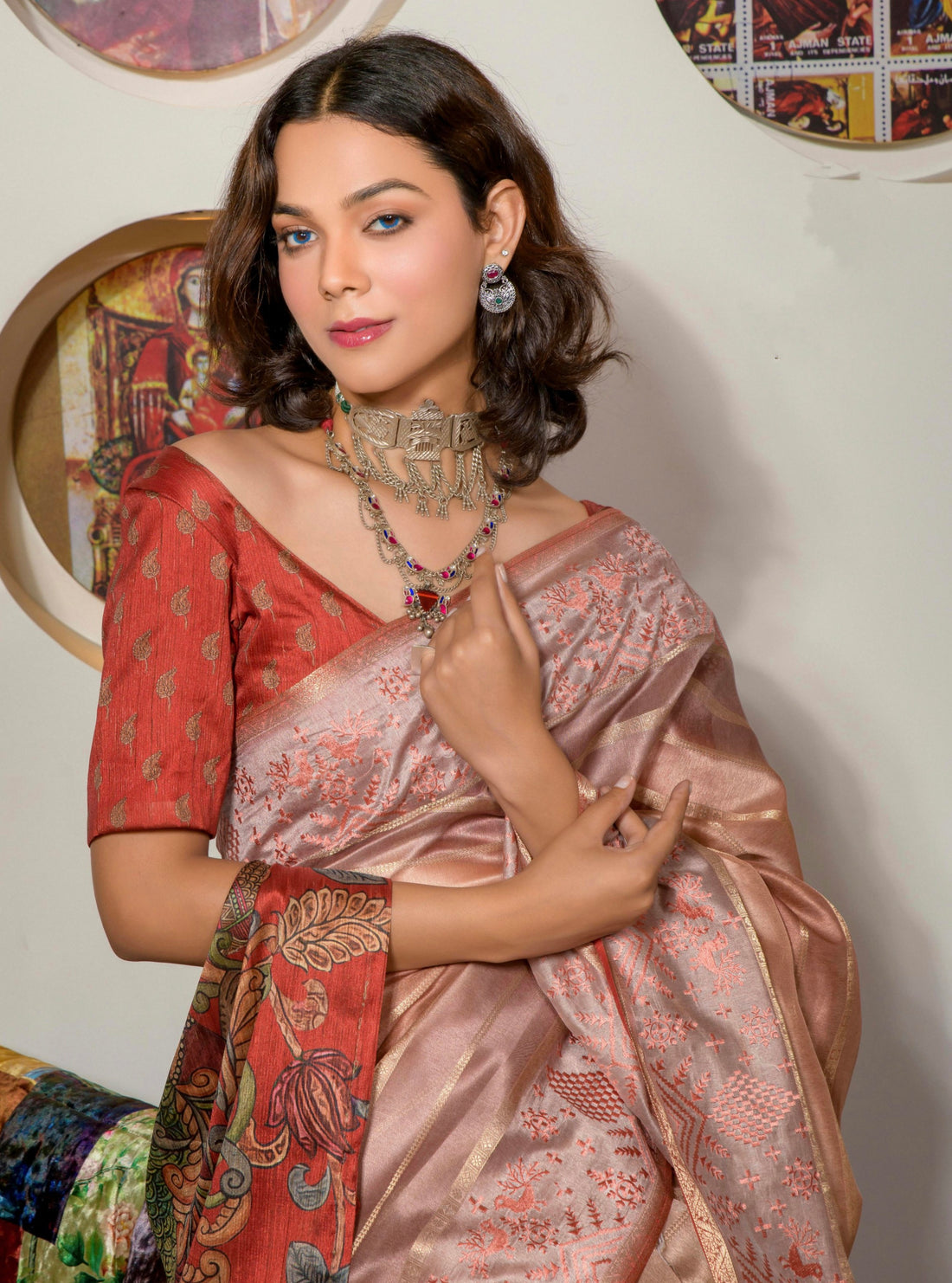 Beautiful Designer Occasion Wear Kora Silk With Digital Print Saree