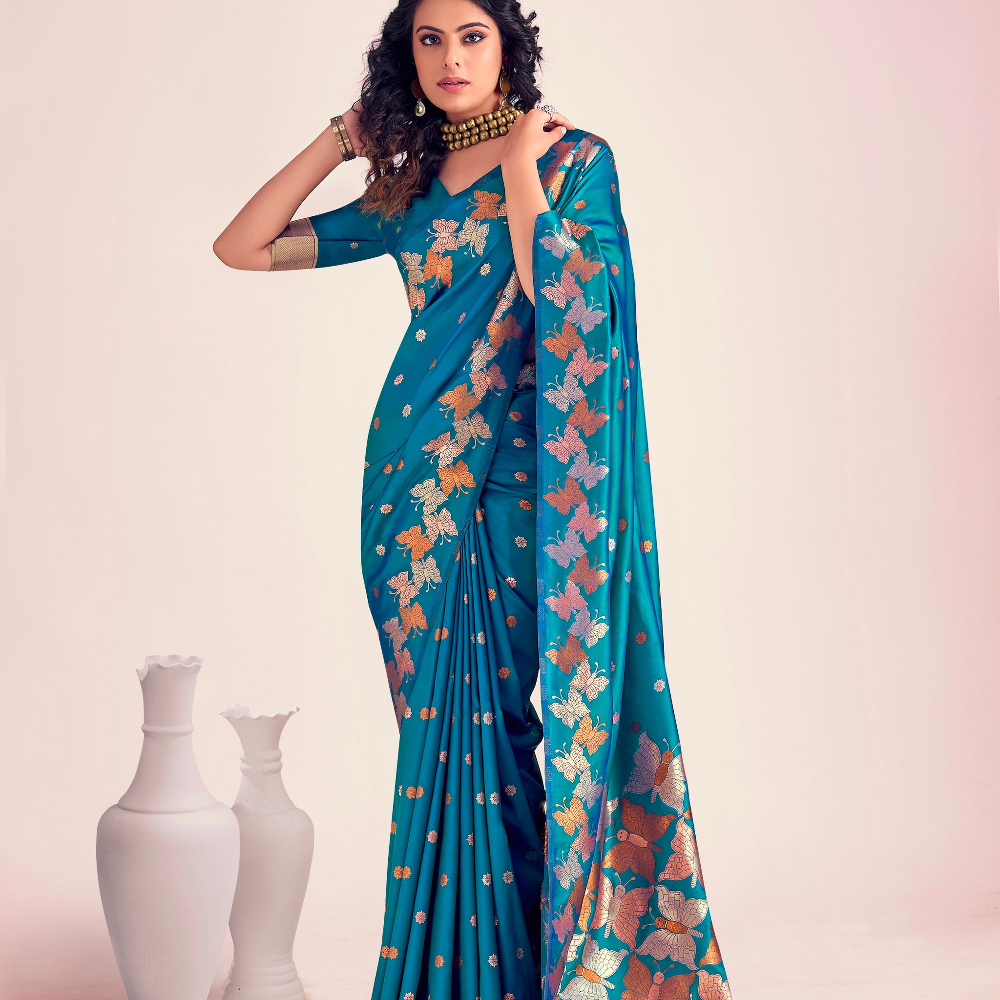 Beautiful Designer Festive Wear Soft Banarasi Silk Saree