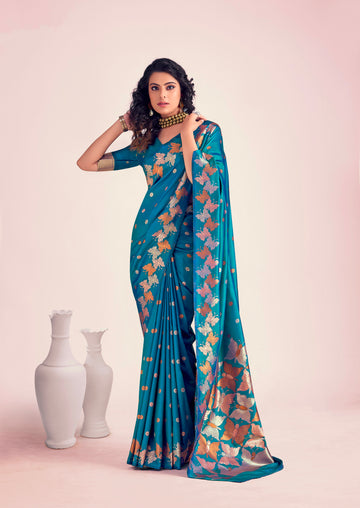 Beautiful Designer Festive Wear Soft Banarasi Silk Saree