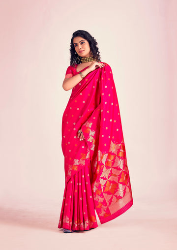 Beautiful Designer Festive Wear Soft Banarasi Silk Saree