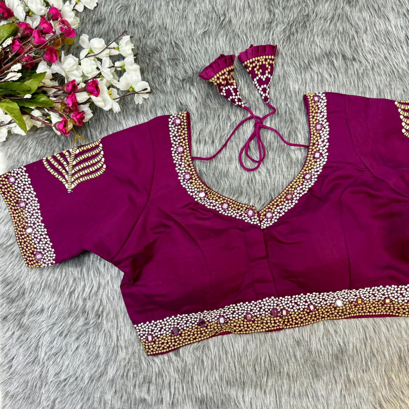 Beautiful Designer Readymade Handwork Partywear Blouse