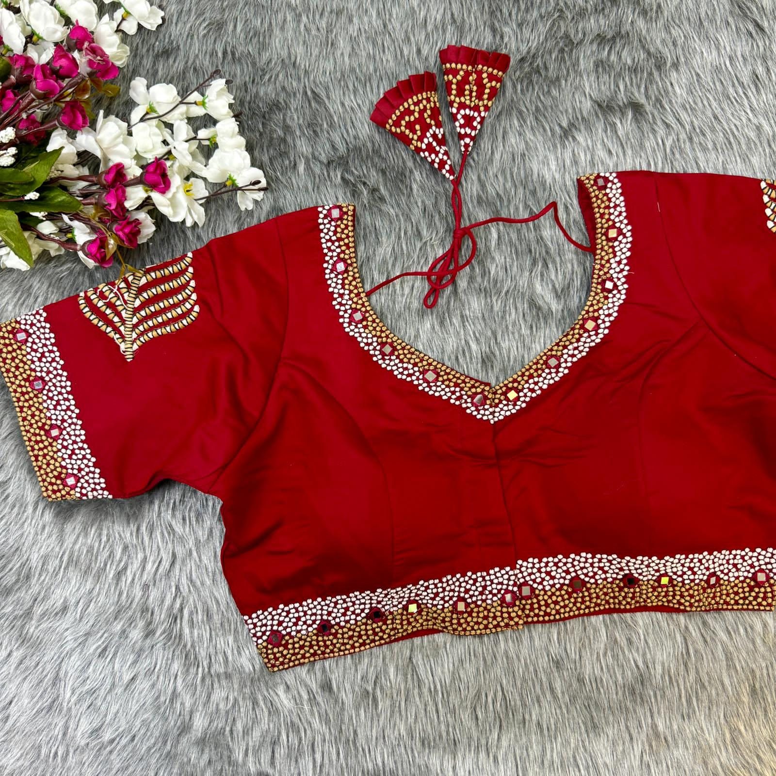 Beautiful Designer Readymade Handwork Partywear Blouse