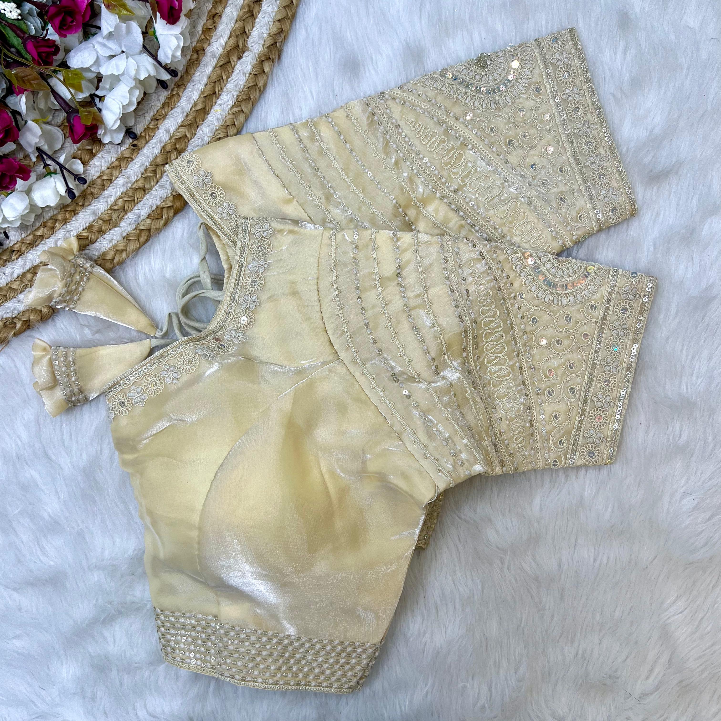 Beautiful Designer Readymade Heavy Soft Silky Zimichoo Blouse