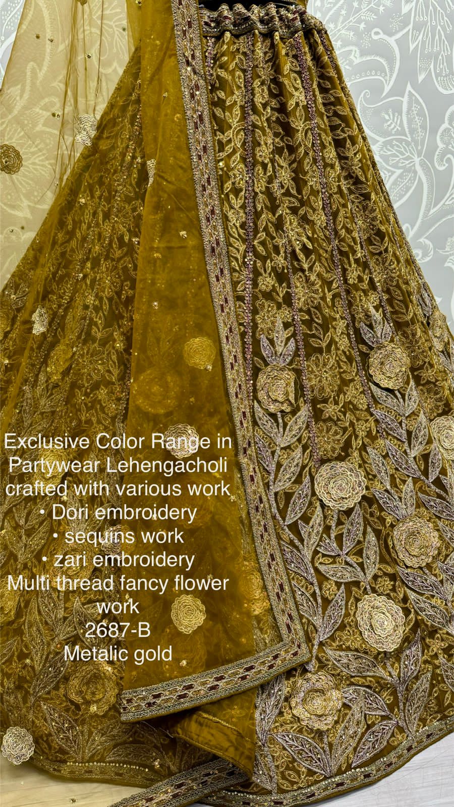 Beautiful Designer Bridal Pure Heavy Net With Sequence Lehenga Choli