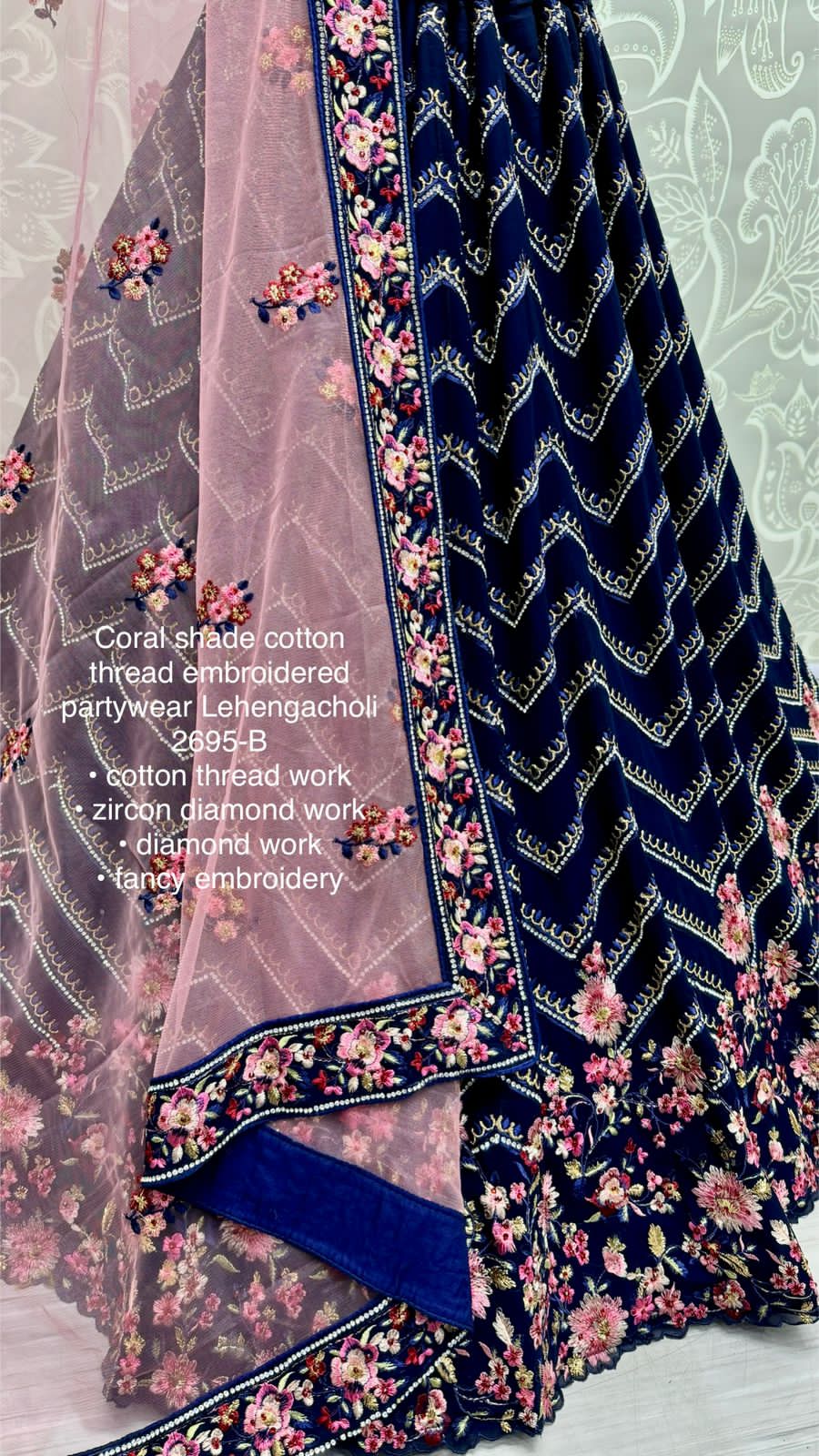 Beautiful Designer Bridal Pure Georgette With Sequence Lehenga Choli