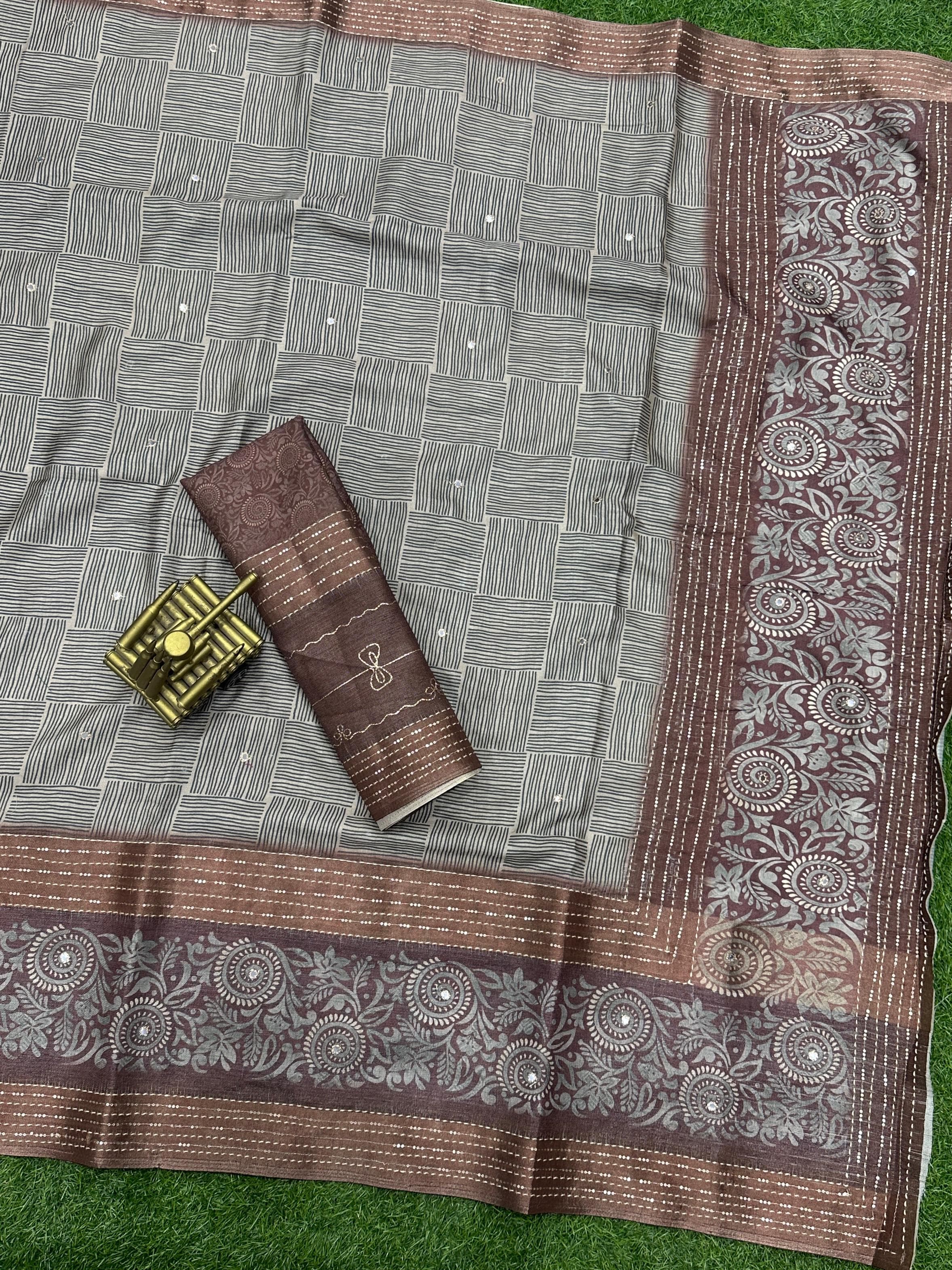 Beautiful Designer Soft Pure Cotton Silk Saree