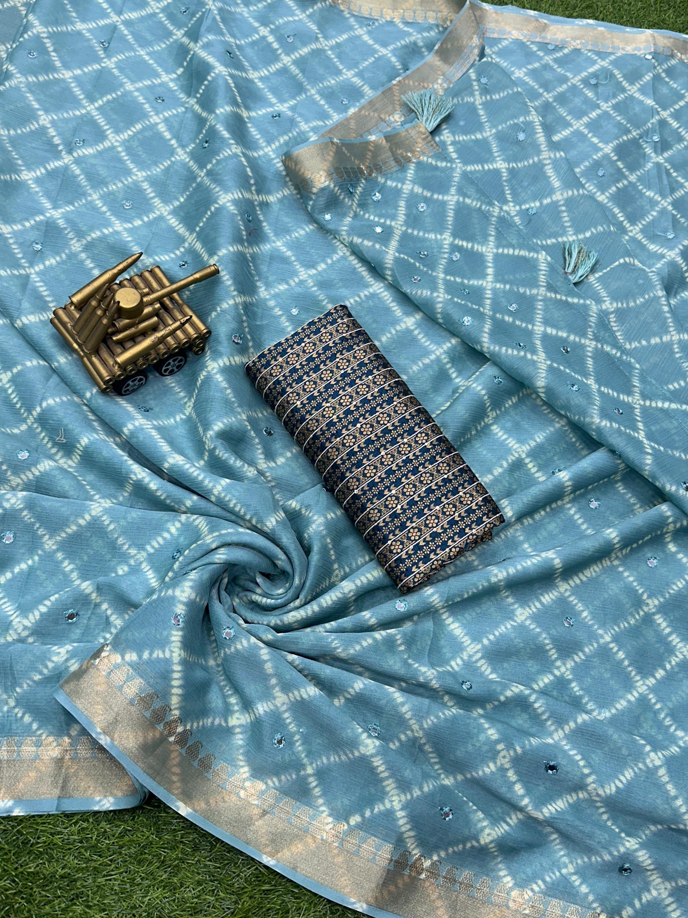 Beautiful Designer Soft Pure Chiffon Saree