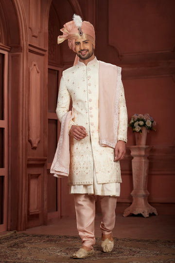 Indian Traditional Wedding Designer Sherwani Suit