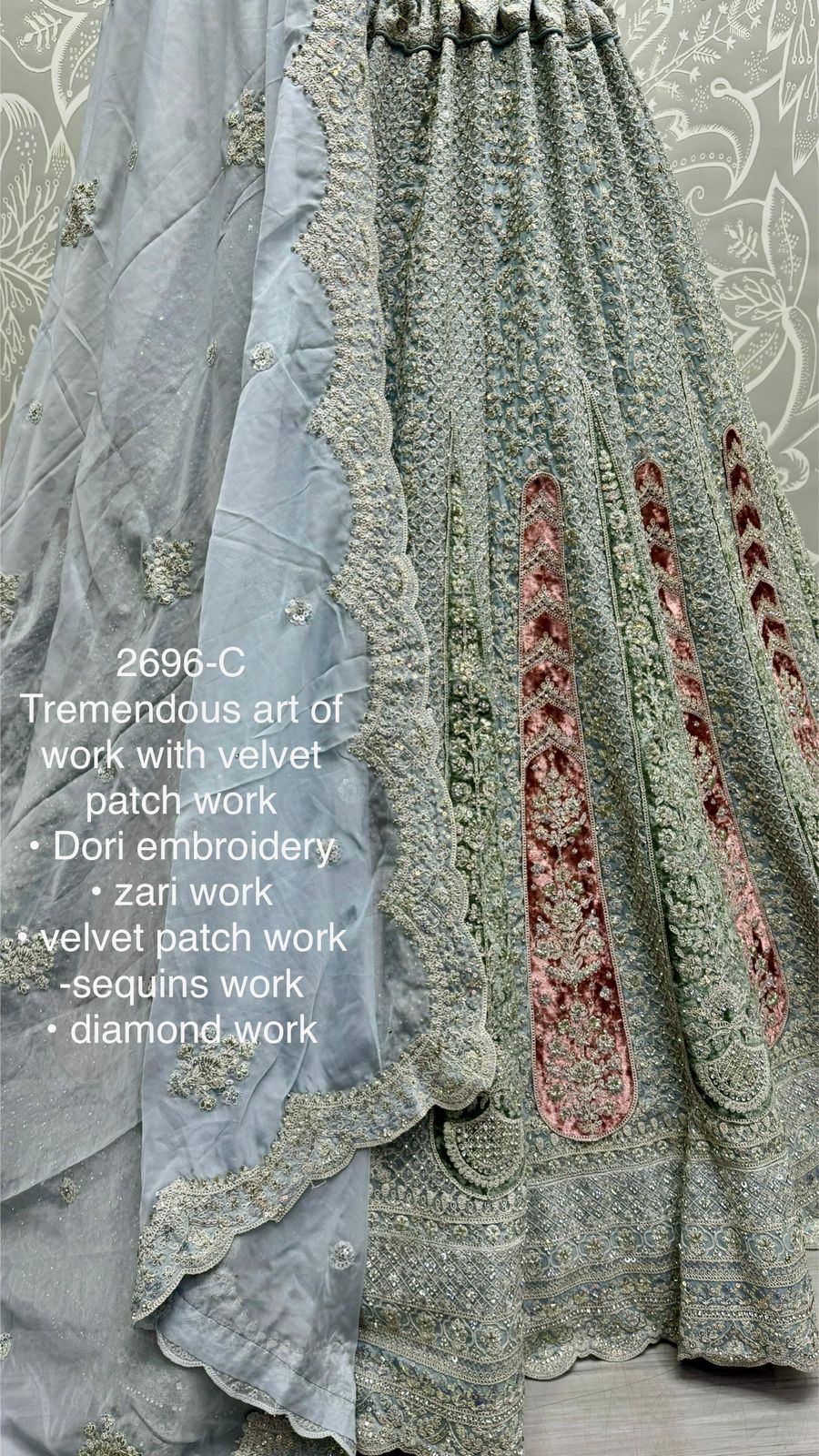 Beautiful Designer Bridal Pure Georgette With Sequence Lehenga Choli