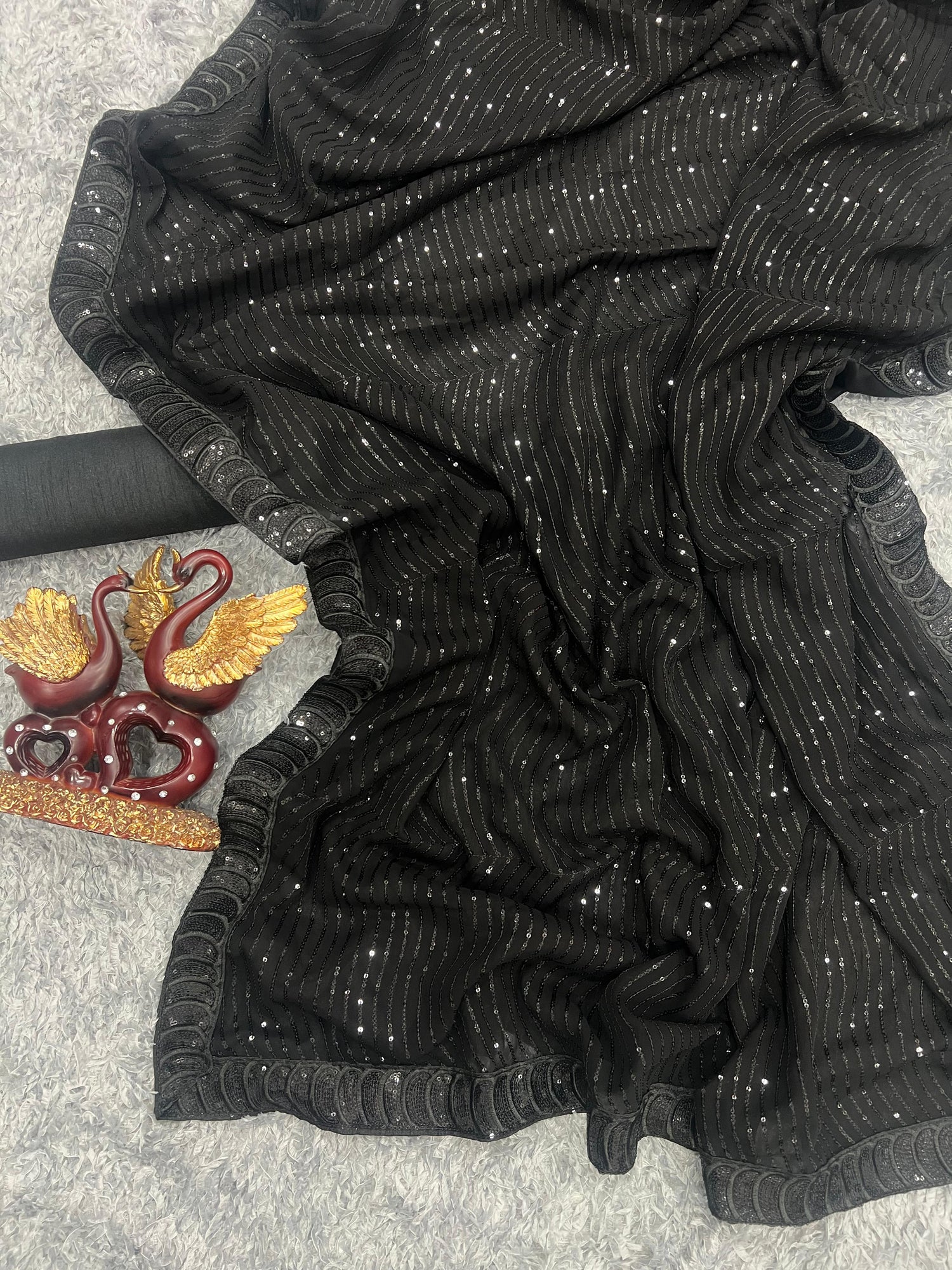 Beautiful Designer Soft Georgette with Sequence Saree