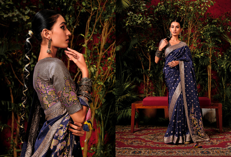 Beautiful Designer Wedding Wear Pure Viscose Dola Silk Saree