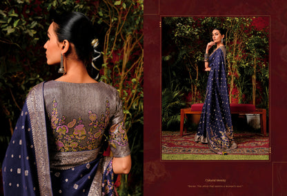 Beautiful Designer Wedding Wear Pure Viscose Dola Silk Saree