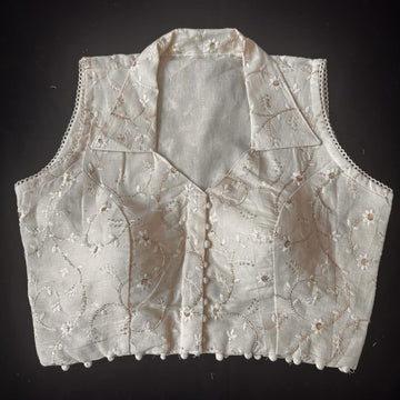 Beautiful Designer Readymade Pure Cotton with Sequence Work Blouse