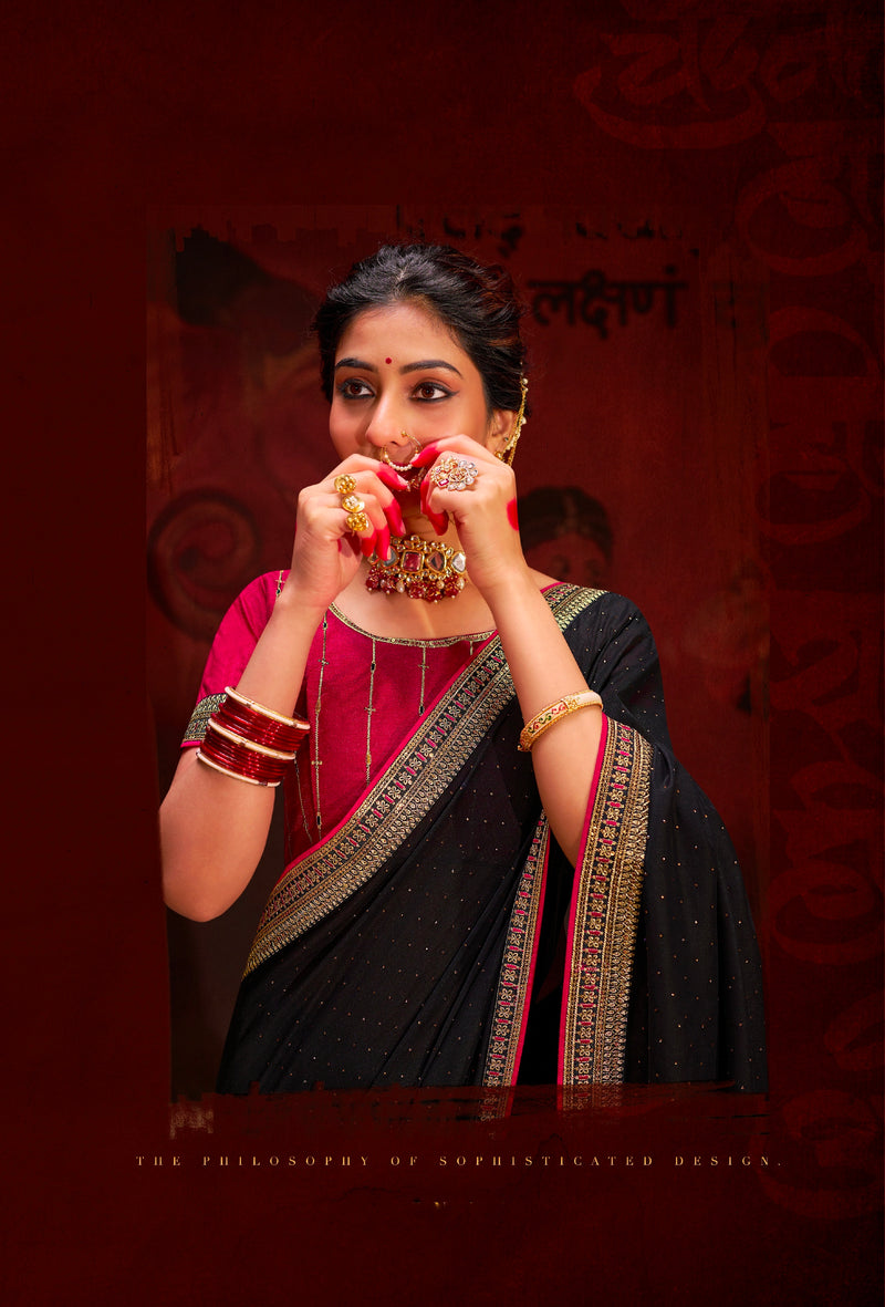 Beautiful Designer Occasion Wear Heavy Vichitra Silk Saree