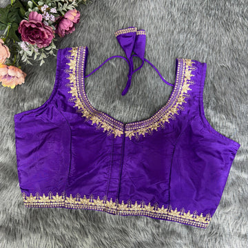 Beautiful Designer Readymade Pattu Silk Fancy Decent Blouse