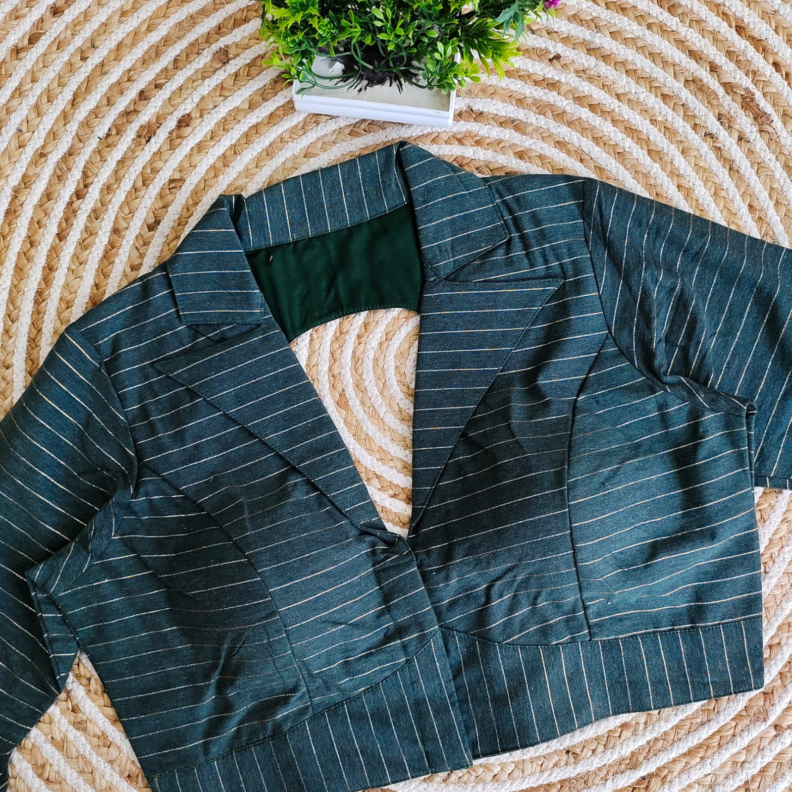 Beautiful Designer Readymade Pure Cotton Collar Blouse