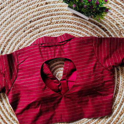 Beautiful Designer Readymade Pure Cotton Collar Blouse