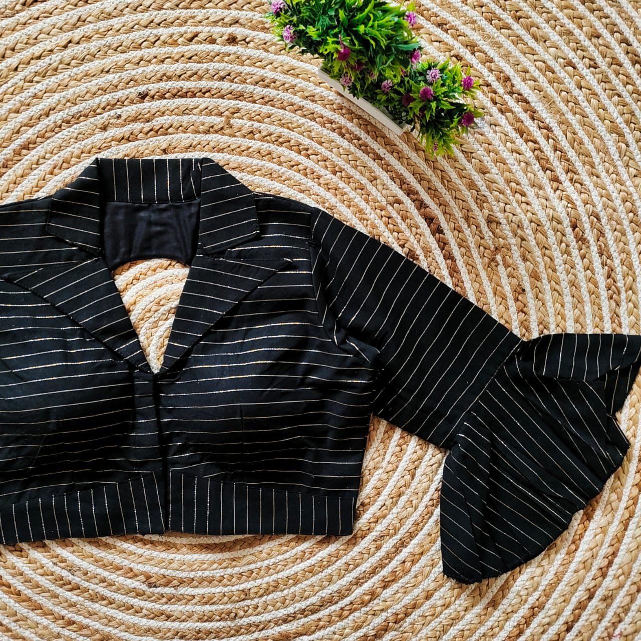 Beautiful Designer Readymade Pure Cotton Collar Blouse