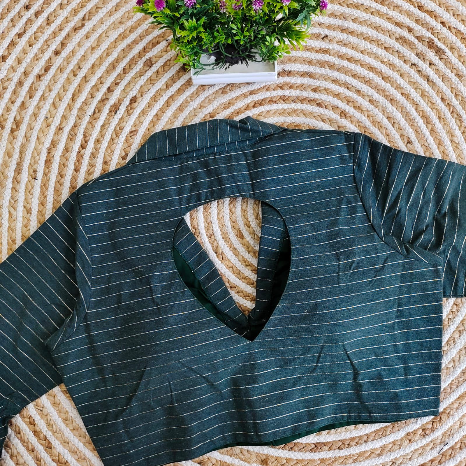 Beautiful Designer Readymade Pure Cotton Collar Blouse