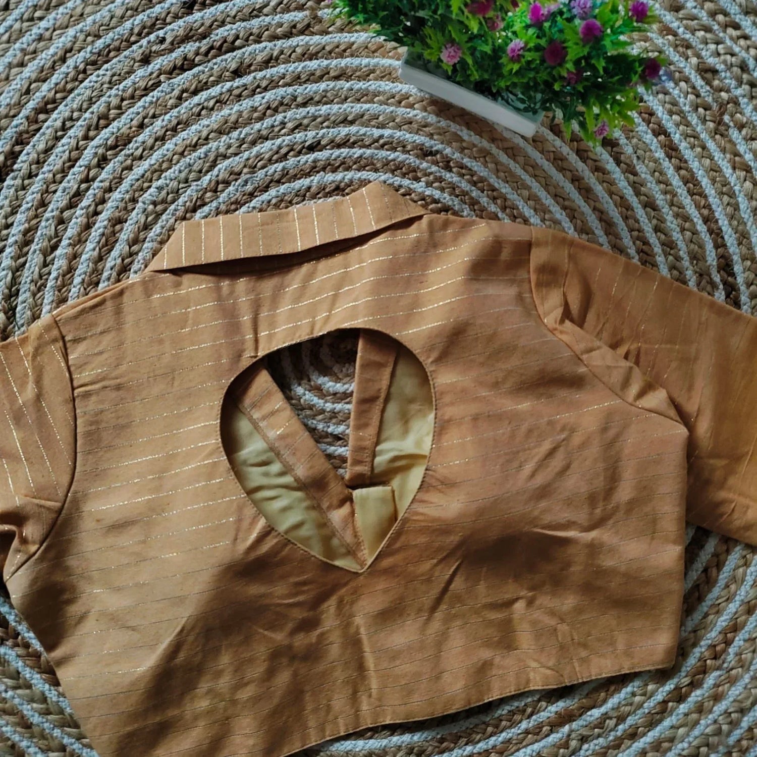Beautiful Designer Readymade Pure Cotton Collar Blouse