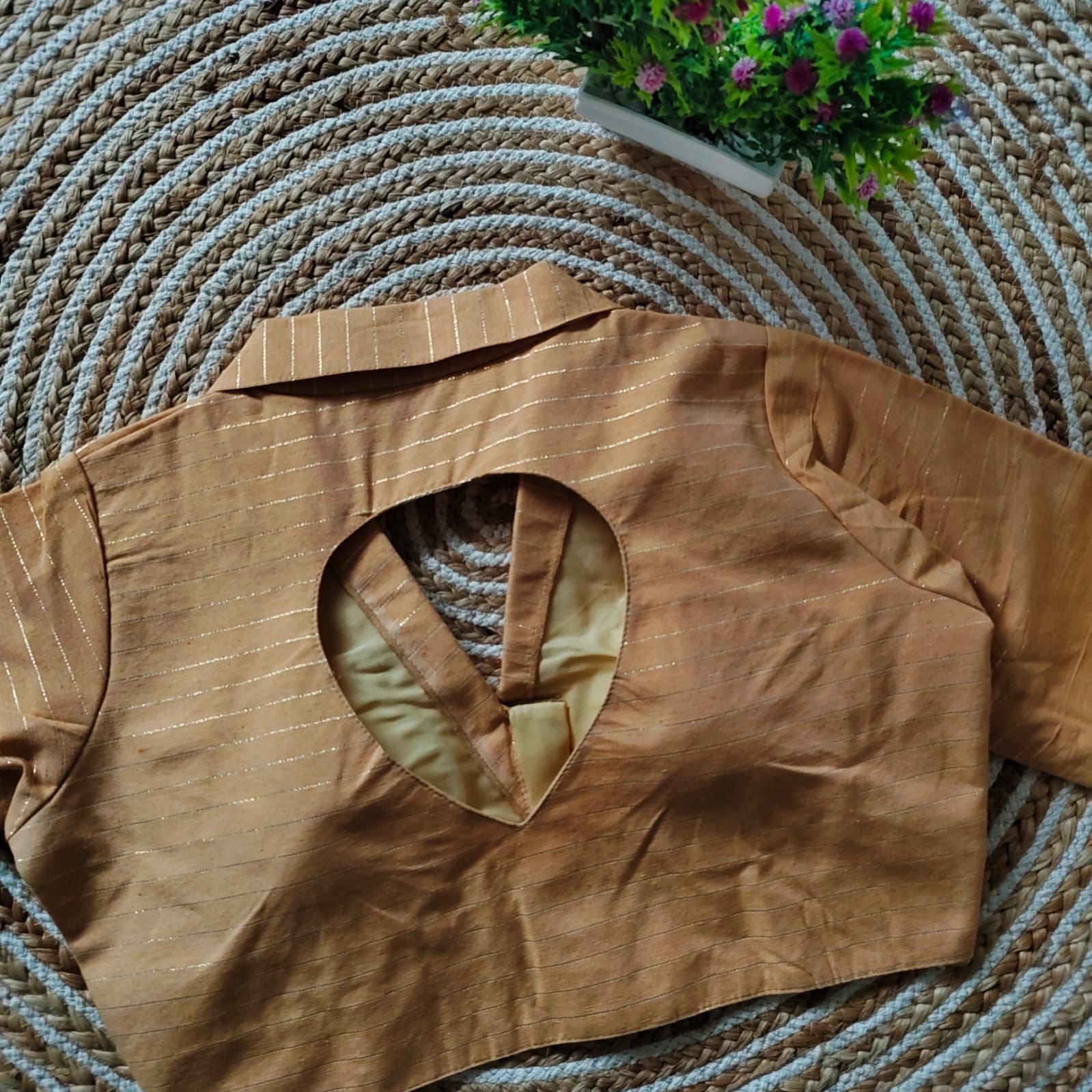 Beautiful Designer Readymade Pure Cotton Collar Blouse