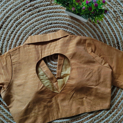 Beautiful Designer Readymade Pure Cotton Collar Blouse
