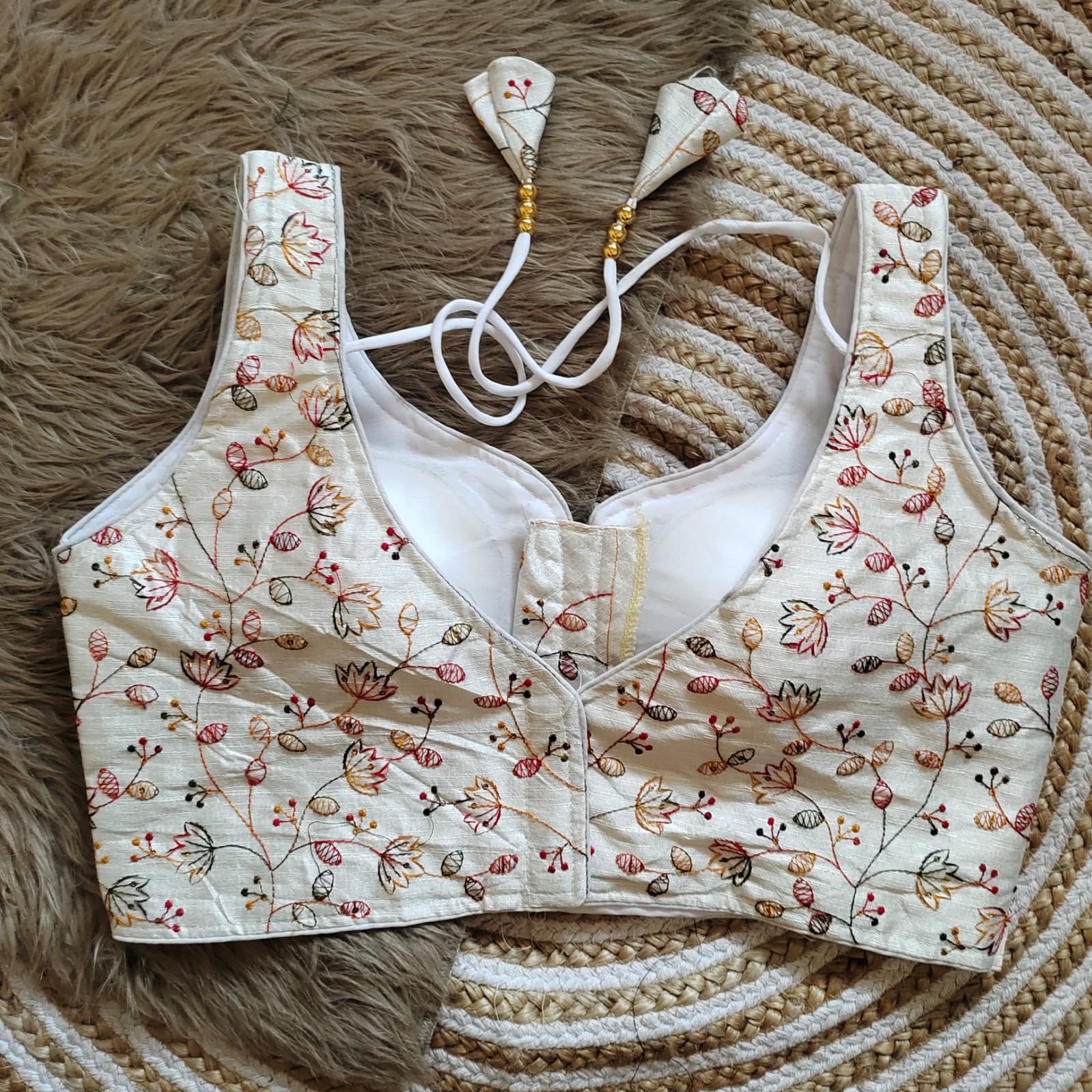 Beautiful Designer Readymade Pure Phantom Silk Blouse