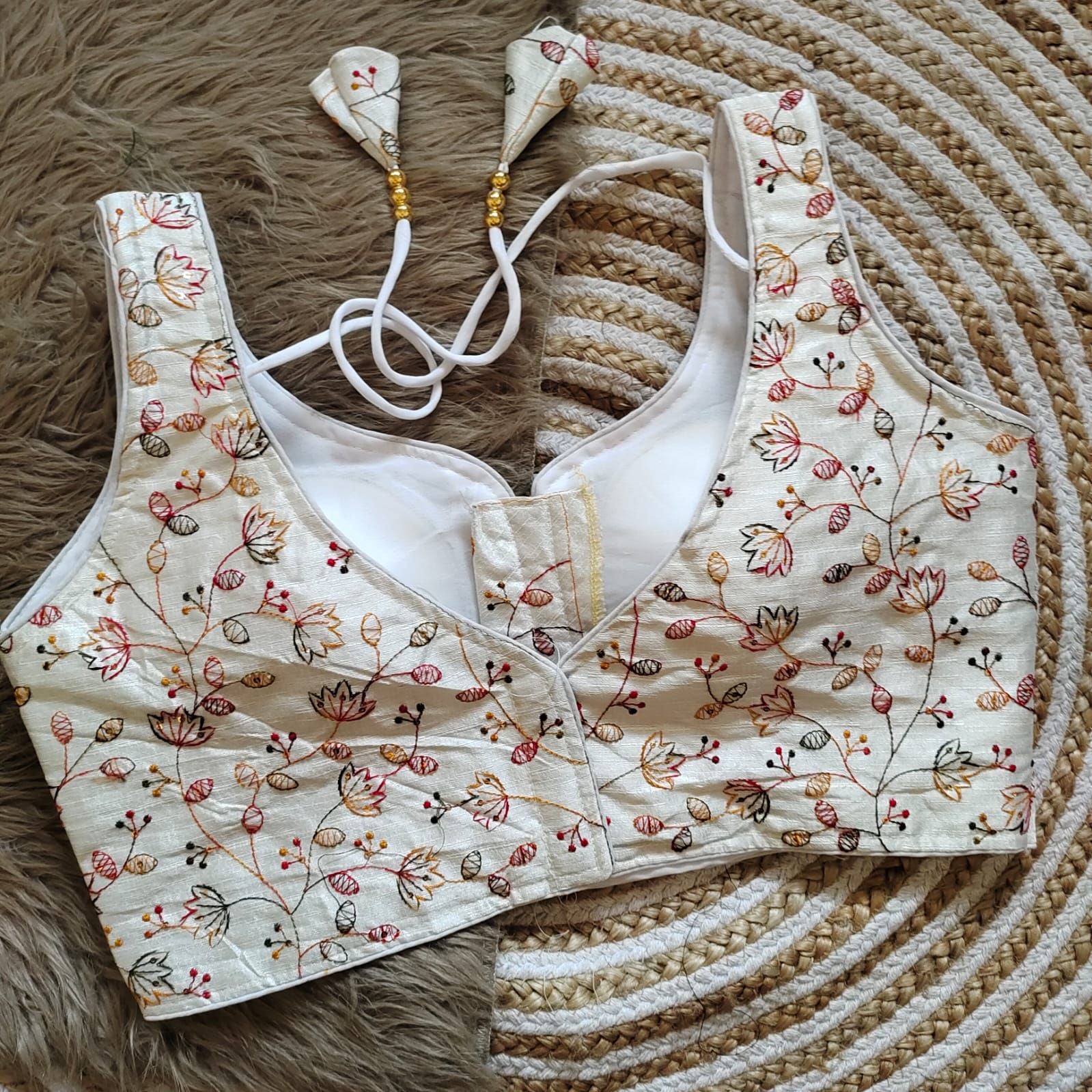 Beautiful Designer Readymade Pure Phantom Silk Blouse