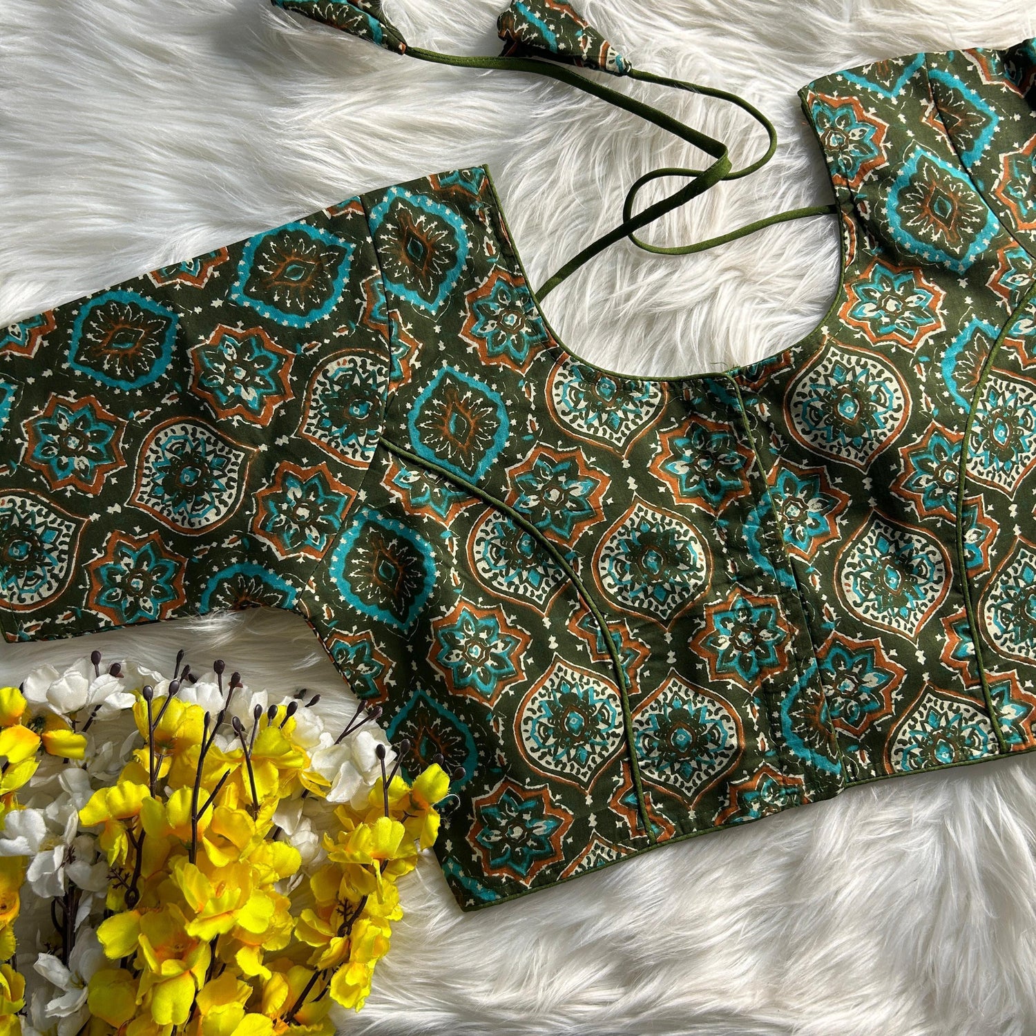 Beautiful Designer Readymade Pure Cotton Blouse