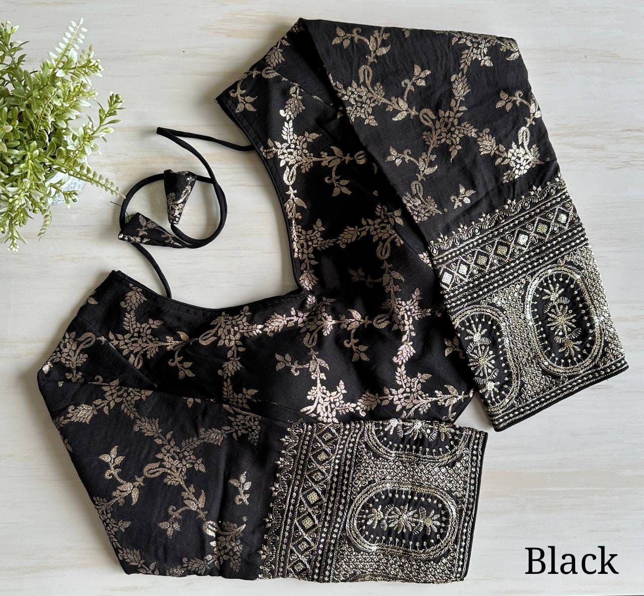 Beautiful Designer Readymade Dola Silk Blouse