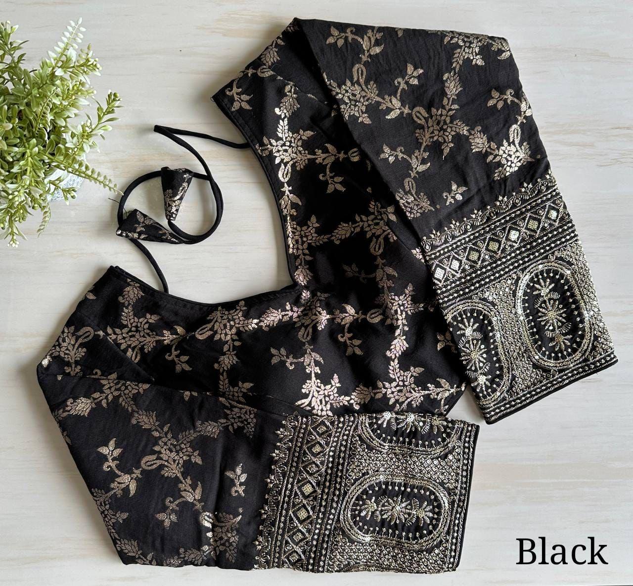 Beautiful Designer Readymade Dola Silk Blouse